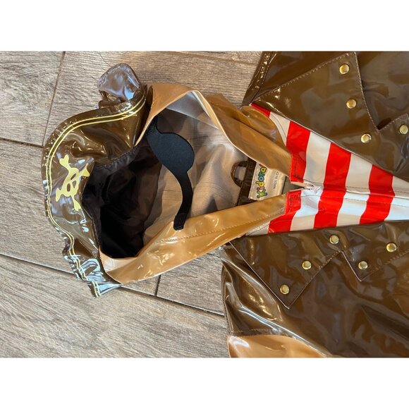 Kidorable Rain Jacket Pirate Halloween Costume size 4 5‎ Boys Girls Coat Hooded - Picture 2 of 12